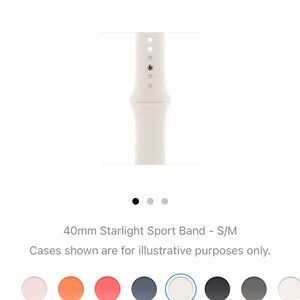 Apple 40mm Starlight Sport Band - Light Cream